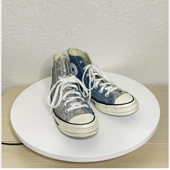 Converse x Chiara Ferragni Chuck 70 High Glitter Patch Size US 6 - Picture 5 of 10